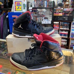 Nike Air Jordan SC-1, 538698-012 Sz 13 Black Red White Basketball Shoes 2012.